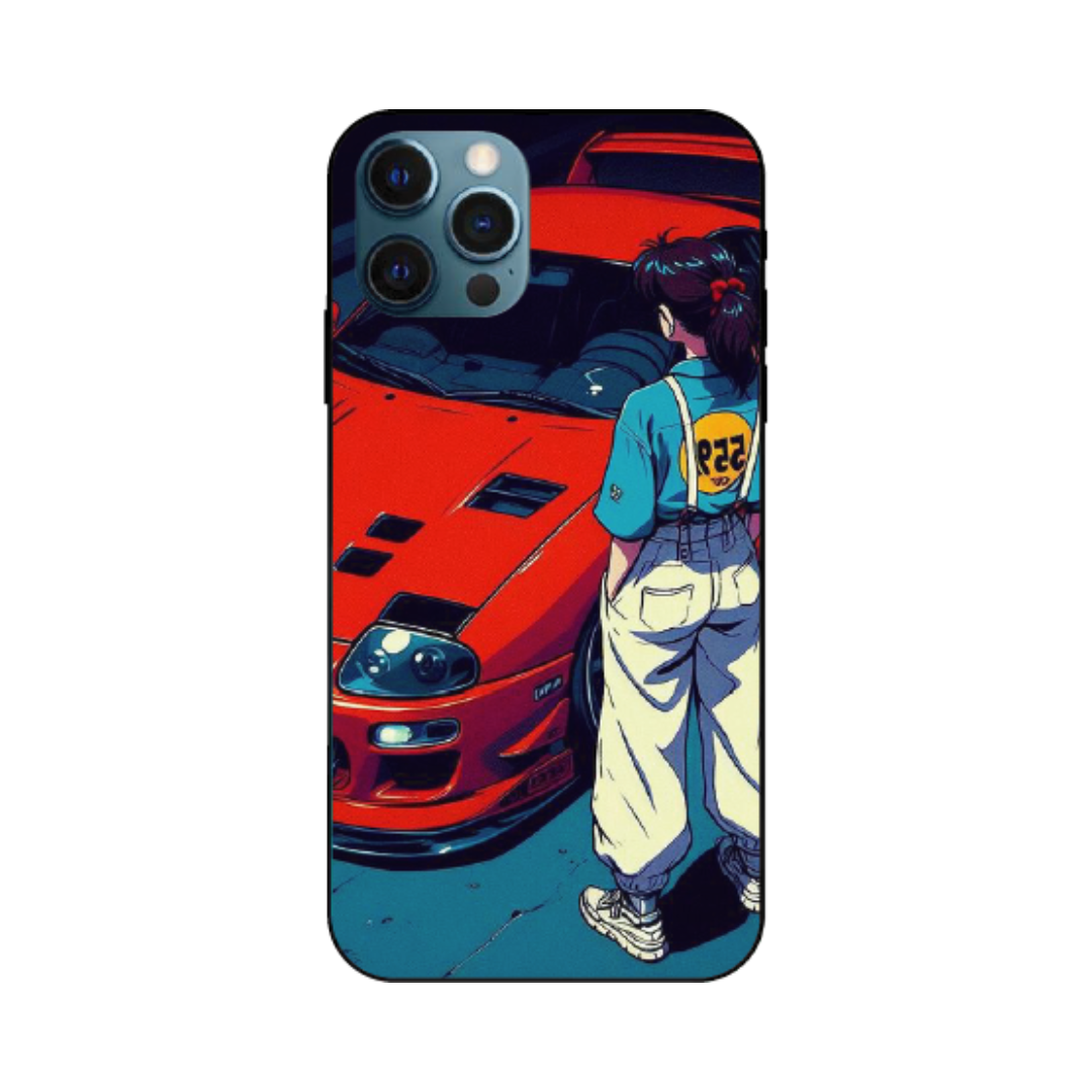 iPhone 12 Pro Case – Premium Artistic Phone Cover (Metal Glass Finish) – ‘Tomorrow Wears Yesterday’s Face’ by Libaadah