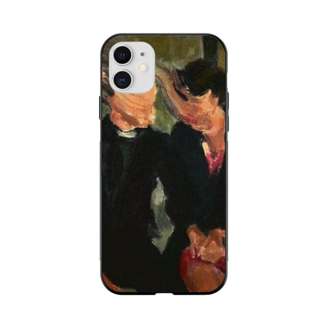 iPhone 12 mini Case – Premium Artistic Phone Cover (Metal Glass Finish) – ‘The Melancholy of Happy Hours’ by Libaadah