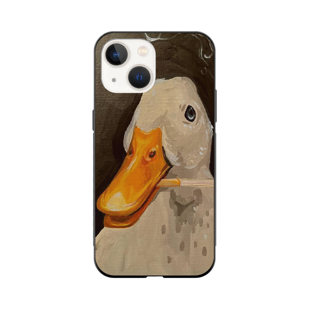 iPhone 15 Case – Artistic Premium Metal Glass Finish Cover – “Midnight Mosque” by Libaadah