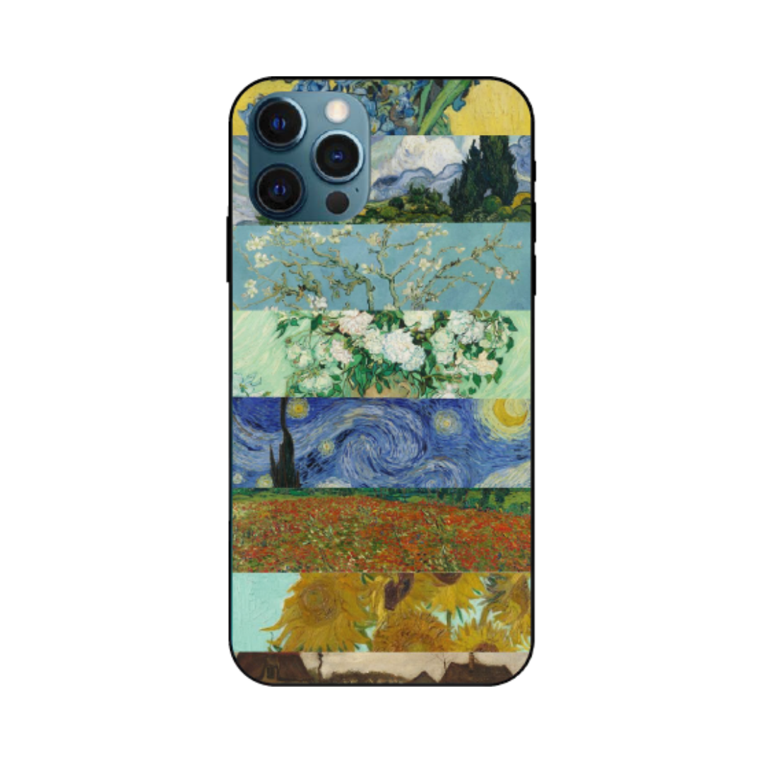 iPhone 12 Pro Case – Premium Artistic Phone Cover (Metal Glass Finish) – ‘The Canvas of Time’ by Libaadah