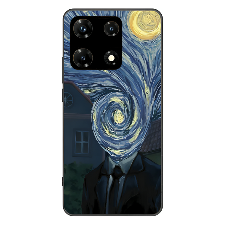 Infinix Note 30 Pro Case – Premium Artistic Phone Cover (Metal Glass Finish) – ‘Thoughts Full of Starry Sky’ by Libaadah