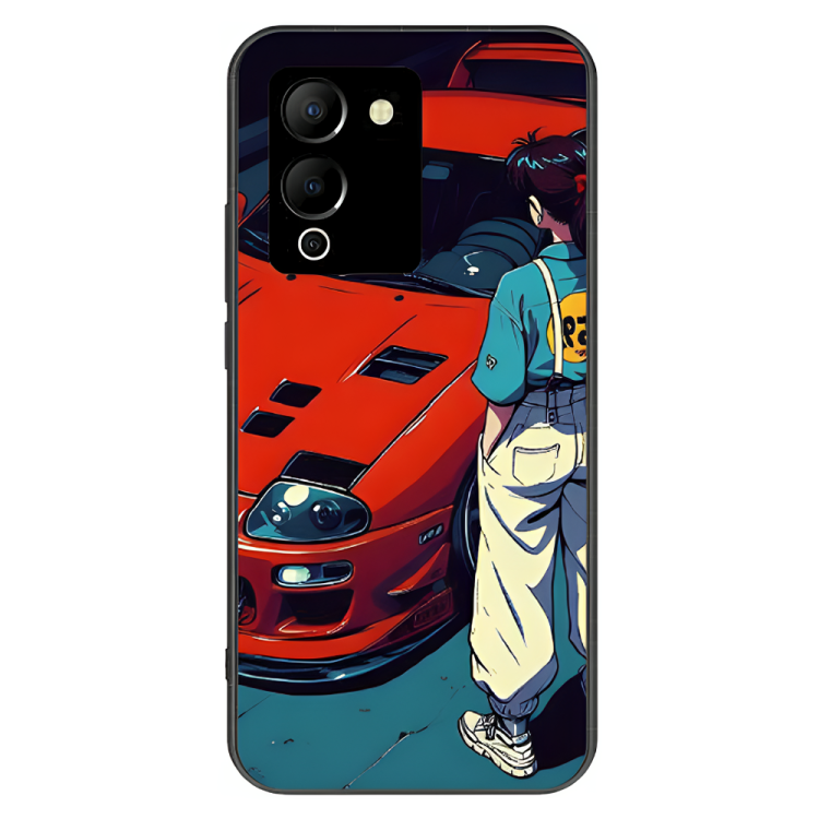 Infinix Note 12 Case – Premium Artistic Phone Cover (Metal Glass Finish) – ‘Tomorrow Wears Yesterday’s Face’ by Libaadah