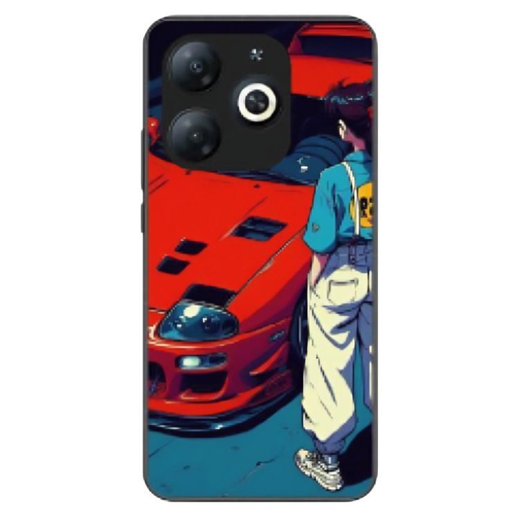 Tecno Spark 20 Case – Premium Artistic Phone Cover (Metal Glass Finish) – ‘Tomorrow Wears Yesterday’s Face’ by Libadah