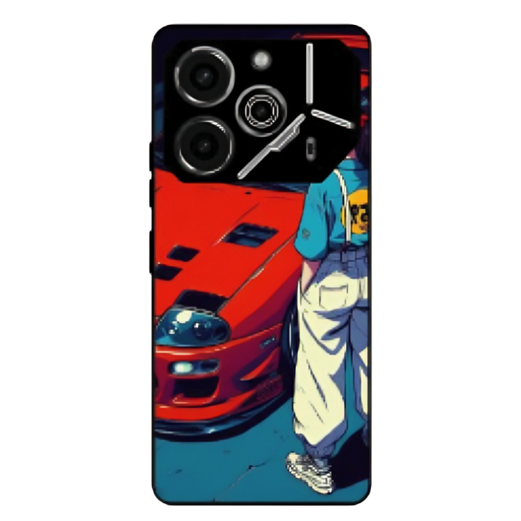 Tecno Pova 6 Pro Case – Premium Artistic Phone Cover (Metal Glass Finish) – ‘Tomorrow Wears Yesterday’s Face’ by Libadah