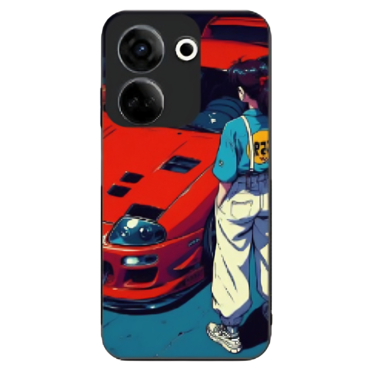 Tecno Camon 20 Case – Premium Artistic Phone Cover (Metal Glass Finish) – ‘Tomorrow Wears Yesterday’s Face’ by Libadah