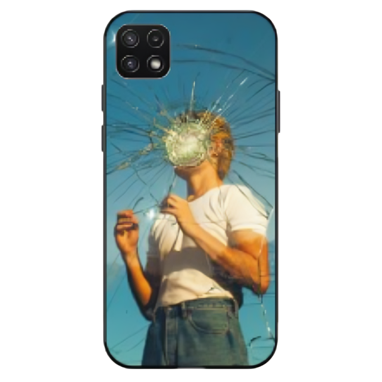 Samsung Galaxy A22 4G Case – Premium Artistic Phone Cover (Metal Glass Finish) – ‘What's Left in Broken Glass’ by Libaadah