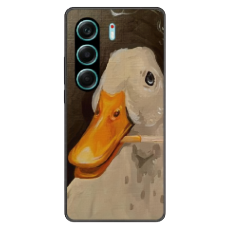 Tecno Camon 40 Case – Premium Artistic Phone Cover (Metal Glass Finish) – ‘An Existential Duck’ by Libadah