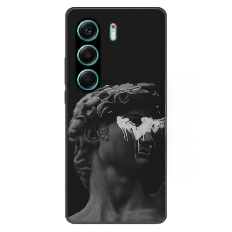 Tecno Camon 40 Case – Premium Artistic Phone Cover (Metal Glass Finish) – ‘Even Statues Bleed’ by Libadah