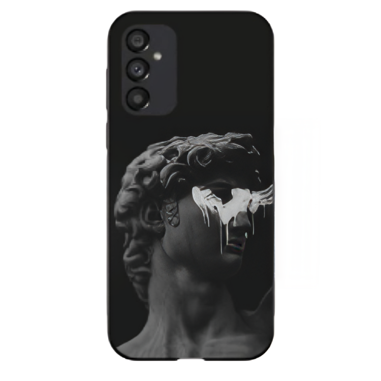 Samsung Galaxy A16 Case – Premium Artistic Phone Cover (Metal Glass Finish) – ‘Even Statues Bleed’ by Libaadah