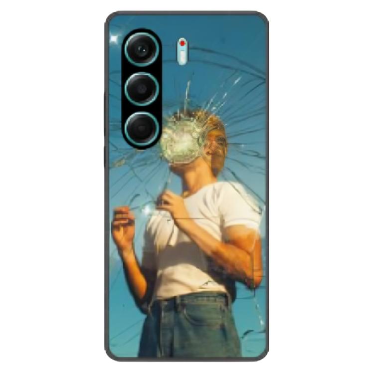 Tecno Camon 40 Pro Case – Premium Artistic Phone Cover (Metal Glass Finish) – ‘What's Left in Broken Glass’ by Libadah