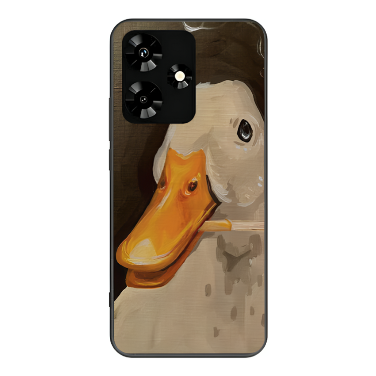 Infinix Hot 30 Case – Premium Artistic Phone Cover (Metal Glass Finish) – ‘An Existential Duck’ by Libaadah