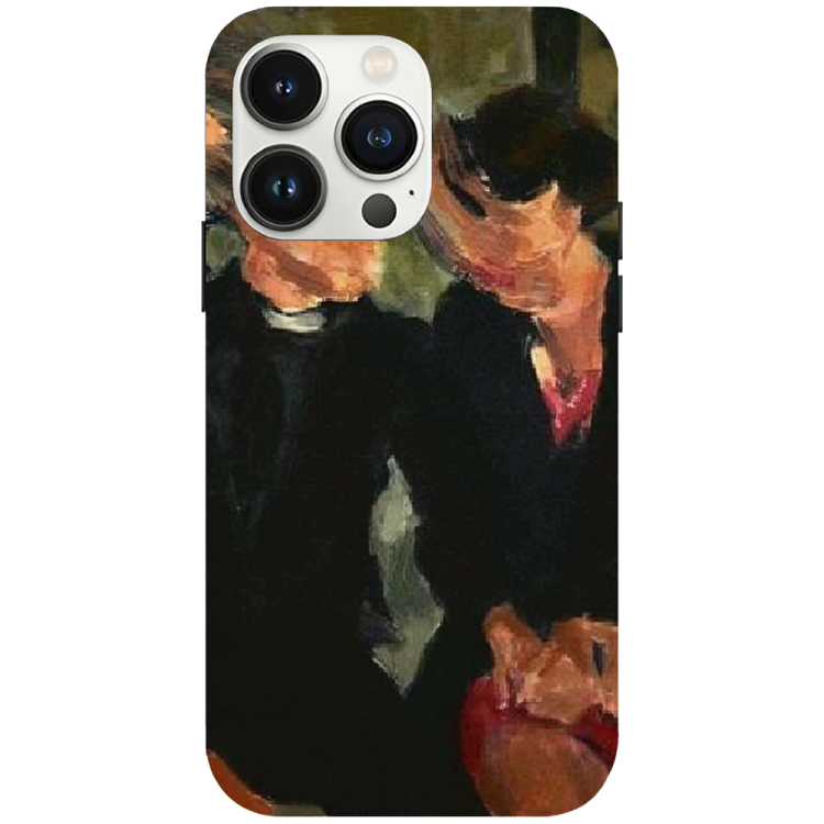 iPhone 16 Pro Max Case – Premium Artistic Phone Cover (Metal Glass Finish) – ‘The Melancholy of Happy Hours'by Libaadah