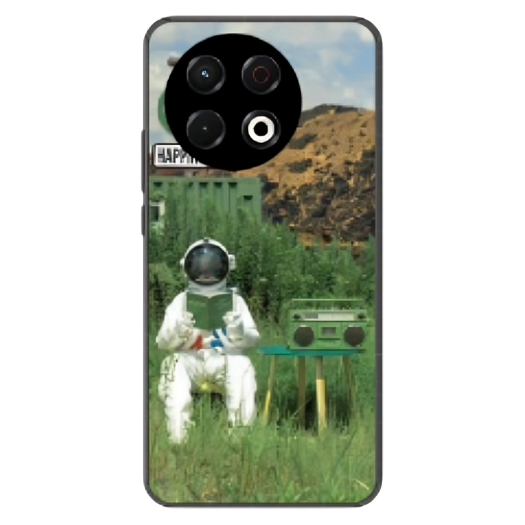 Tecno Spark 30C Case – Premium Artistic Phone Cover (Metal Glass Finish) – ‘The Absence Beneath Happiness’ by Libadah