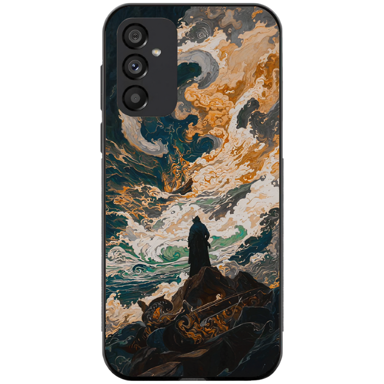 Samsung Galaxy S24 Case – Premium Artistic Phone Cover (Metal Glass Finish) – ‘Above the Drowning Sea’ by Libaadah