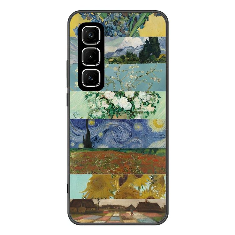 Infinix Hot 50 Case – Premium Artistic Phone Cover (Metal Glass Finish) – ‘The Canvas of Time’ by Libaadah