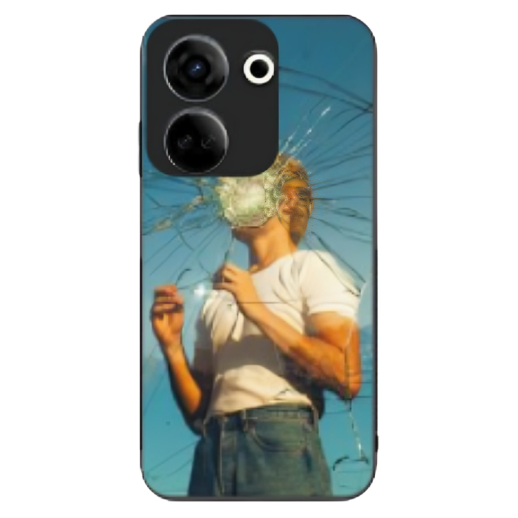 Tecno Camon 20 Pro Case – Premium Artistic Phone Cover (Metal Glass Finish) – ‘What's Left in Broken Glass’ by Libadah