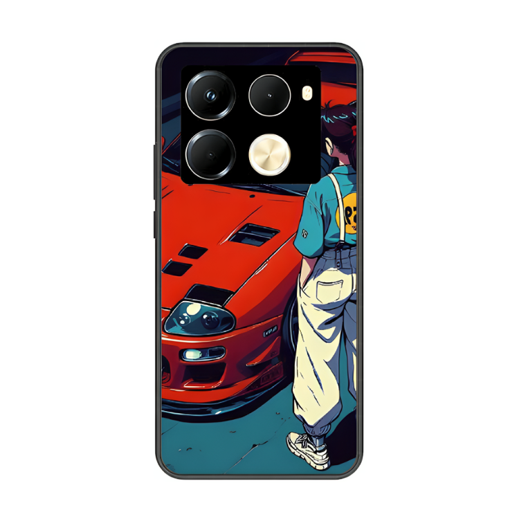 Infinix Note 40 Pro Case – Premium Artistic Phone Cover (Metal Glass Finish) – ‘Tomorrow Wears Yesterday’s Face’ by Libaadah