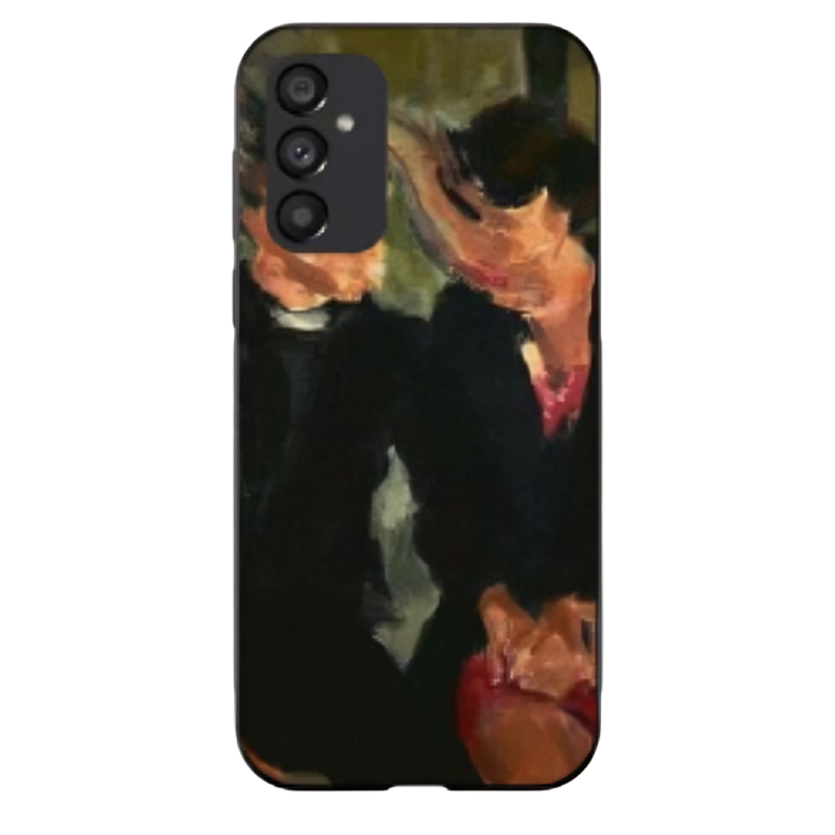 Samsung Galaxy A24 Case – Premium Artistic Phone Cover (Metal Glass Finish) – ‘The Melancholy of Happy Hours’ by Libaadah