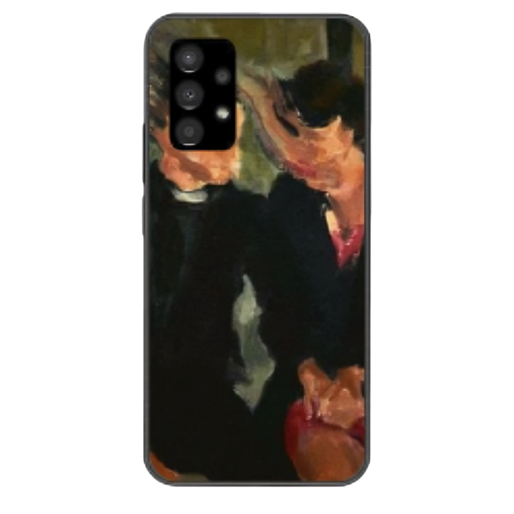 Samsung Galaxy A33 Case – Premium Artistic Phone Cover (Metal Glass Finish) – ‘The Melancholy of Happy Hours’ by Libaadah