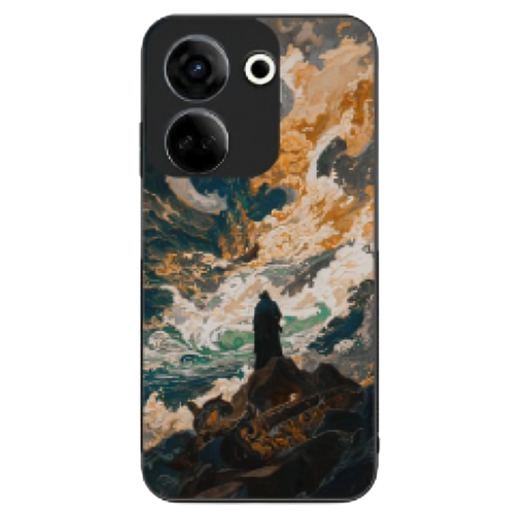Tecno Camon 20 Pro Case – Premium Artistic Phone Cover (Metal Glass Finish) – ‘Above the Drowning Sea’ by Libadah