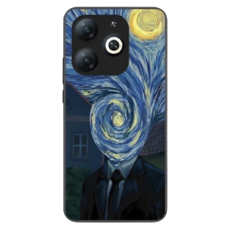 Tecno Spark 20 Pro Case – Premium Artistic Phone Cover (Metal Glass Finish) – ‘Thoughts Full of Starry Sky’ by Libadah