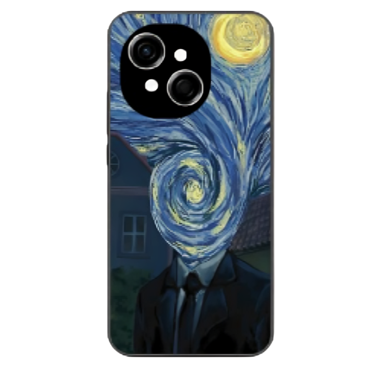 Tecno Spark Go 1 Case – Premium Artistic Phone Cover (Metal Glass Finish) – ‘Thoughts Full of Starry Sky’ by Libadah