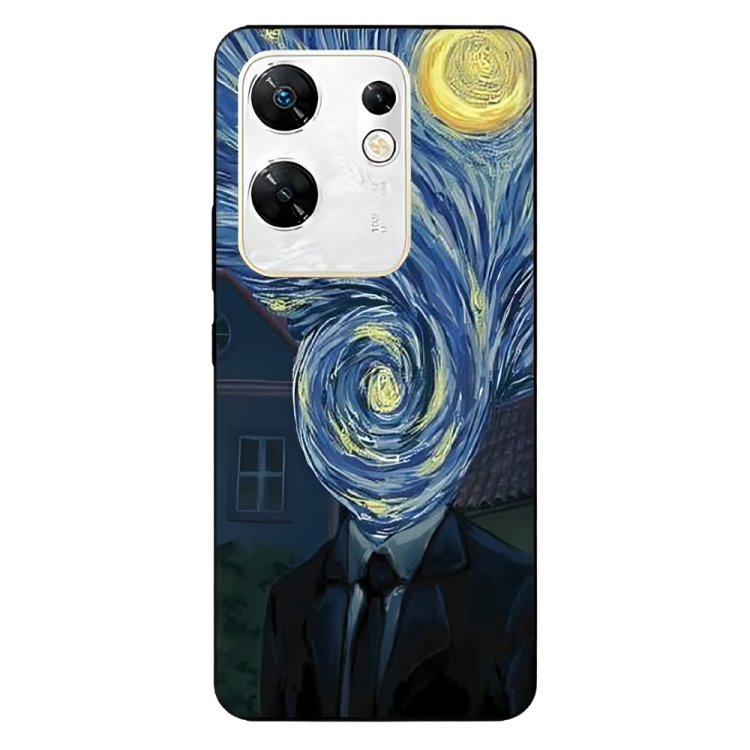 Infinix Zero 30 Case – Premium Artistic Phone Cover (Metal Glass Finish) – ‘Thoughts Full of Starry Sky’ by Libaadah