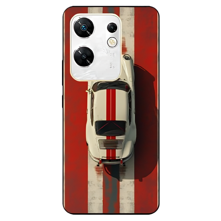Infinix Zero 30 Case – Premium Artistic Phone Cover (Metal Glass Finish) – ‘Red Stripes of Freedom’ by Libaadah
