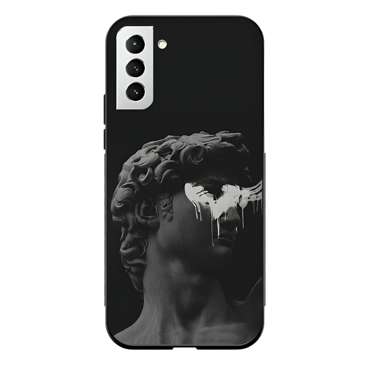 Samsung Galaxy S23 Case – Premium Artistic Phone Cover (Metal Glass Finish) – ‘Even Statues Bleed’ by Libaadah