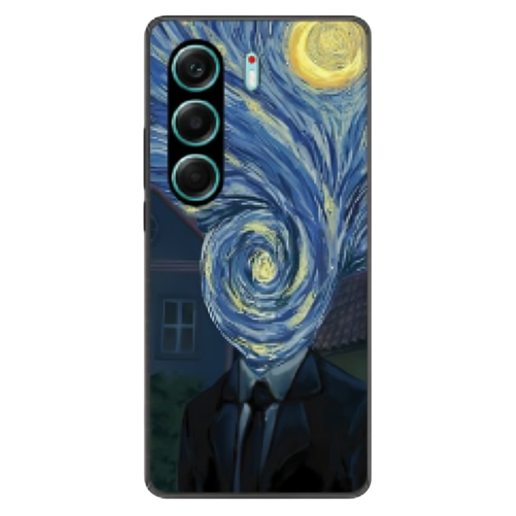Tecno Camon 40 Case – Premium Artistic Phone Cover (Metal Glass Finish) – ‘Thoughts Full of Starry Sky’ by Libadah