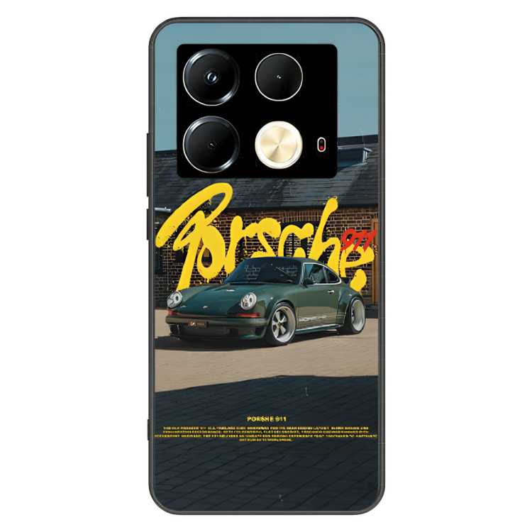 Infinix Note 40 Case – Premium Artistic Phone Cover (Metal Glass Finish) – ‘The Future of Yesterday’ by Libaadah