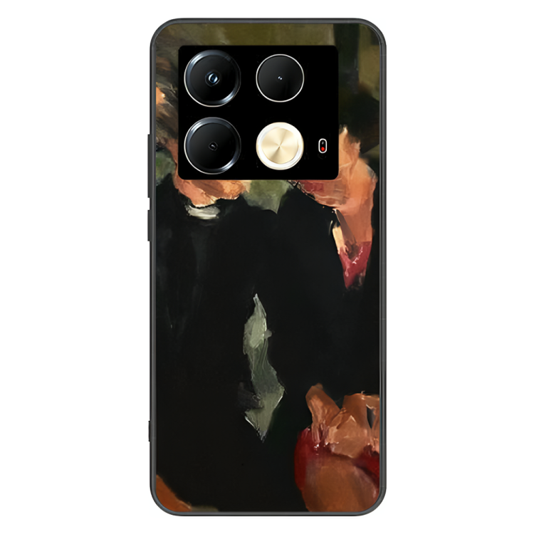 Infinix Note 40 Case – Premium Artistic Phone Cover (Metal Glass Finish) – ‘The Melancholy of Happy Hours’ by Libaadah