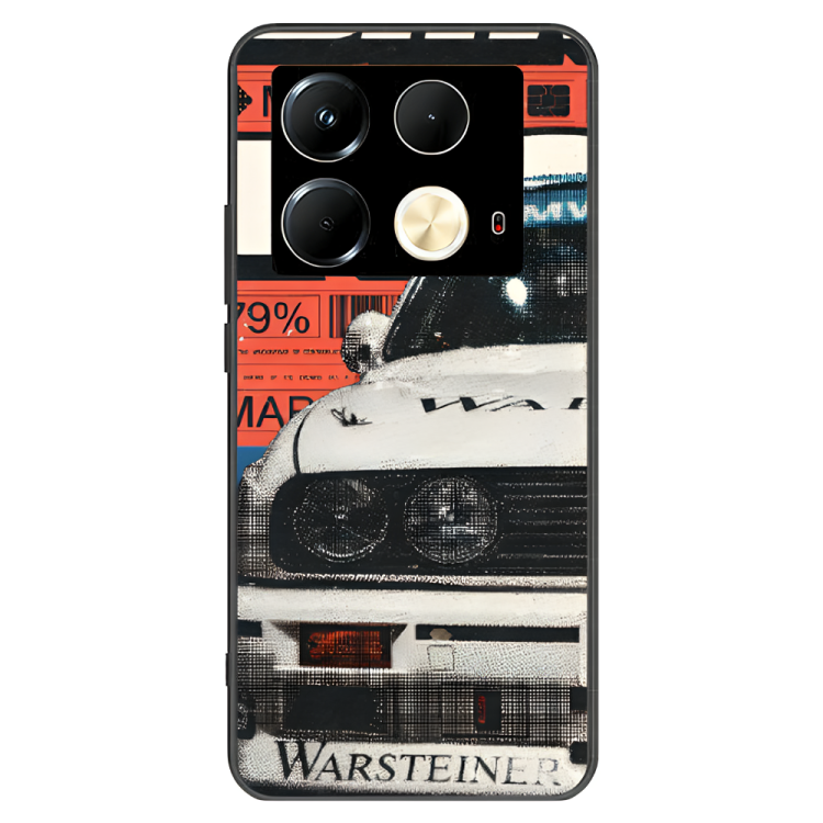 Infinix Note 40 Case – Premium Artistic Phone Cover (Metal Glass Finish) – ‘Time Machine Without Time’ by Libaadah