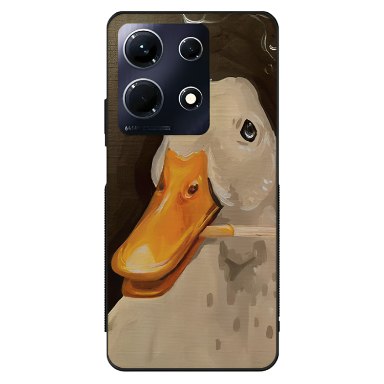 Infinix Note 30 Case – Premium Artistic Phone Cover (Metal Glass Finish) – ‘An Existential Duck’ by Libaadah