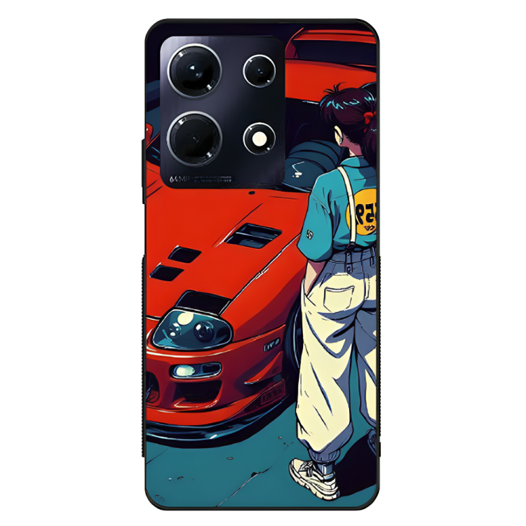 Infinix Note 30 Case – Premium Artistic Phone Cover (Metal Glass Finish) – ‘Tomorrow Wears Yesterday’s Face’ by Libaadah