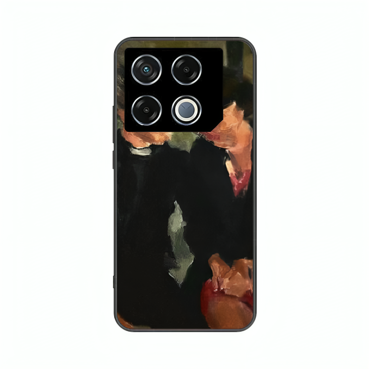 Infinix GT 20 case featuring 'The Melancholy of Happy Hours' Artwork by Libaadah – premium artistic design with metal-glass finish