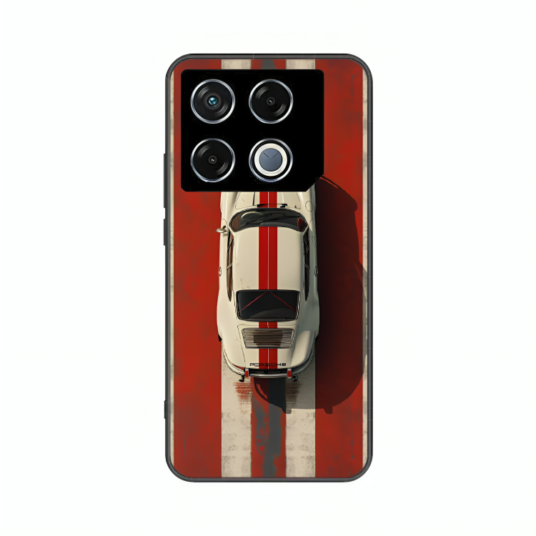 Infinix GT 20 case featuring 'Red Stripes of Freedom' Artwork by Libaadah – premium artistic design with metal-glass finish