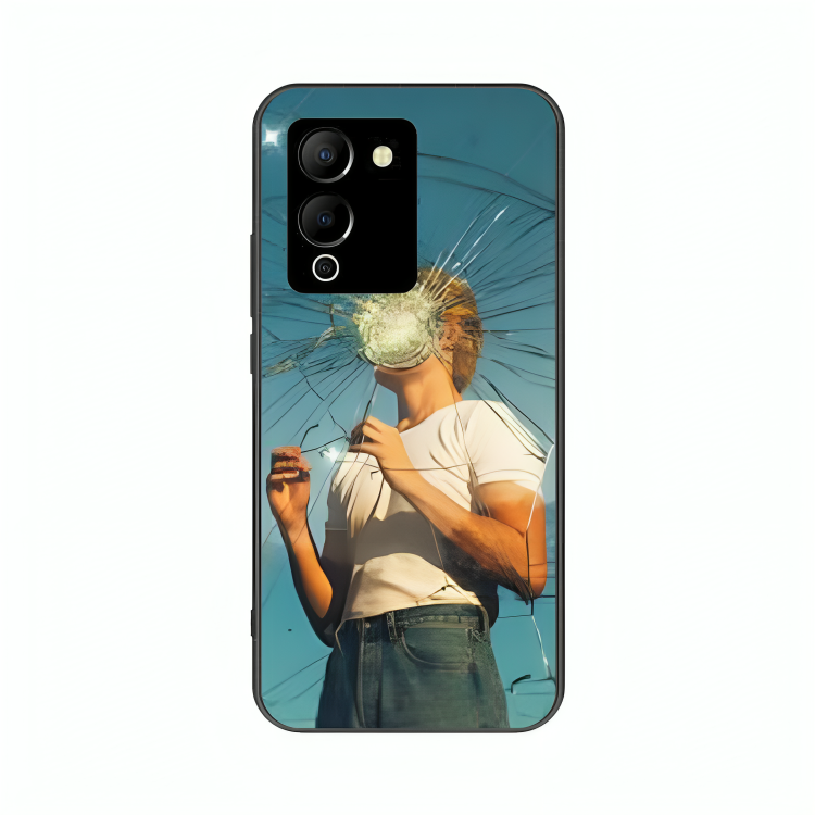 Infinix Note 12 case featuring 'What' Artwork by Libaadah – premium artistic design with metal-glass finish