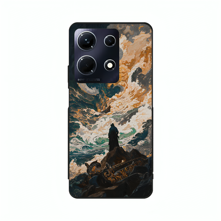 Infinix Note 30 case featuring 'Above the Drowning Sea' Artwork by Libaadah – premium artistic design with metal-glass finish