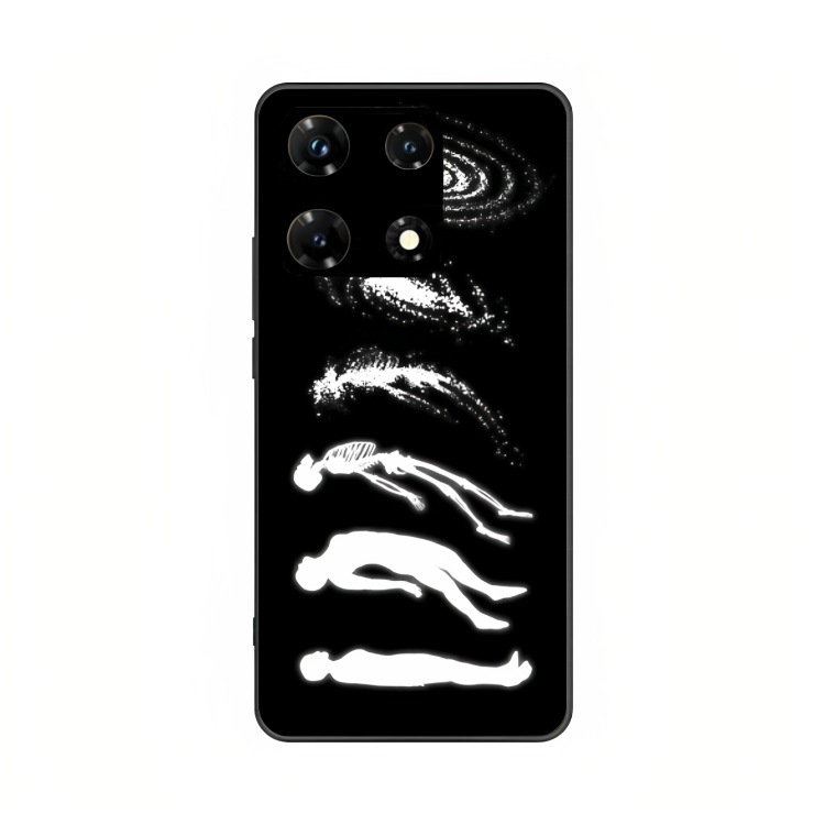 Infinix Note 30 Pro case featuring 'Stars Made of Endings' Artwork by Libaadah – premium artistic design with metal-glass finish
