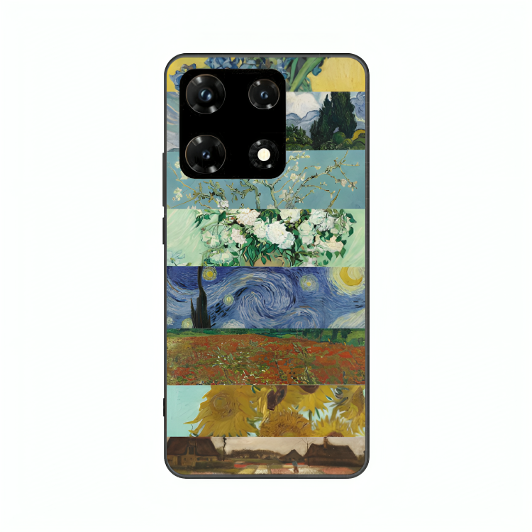 Infinix Note 30 Pro case featuring 'The Canvas of Time' Artwork by Libaadah – premium artistic design with metal-glass finish