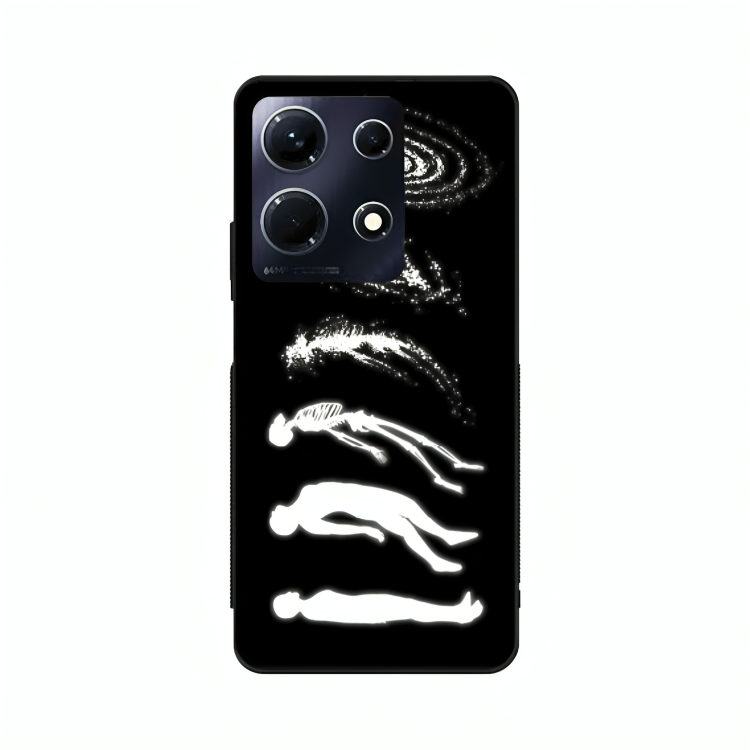 Infinix Note 30 case featuring 'Stars Made of Endings' Artwork by Libaadah – premium artistic design with metal-glass finish