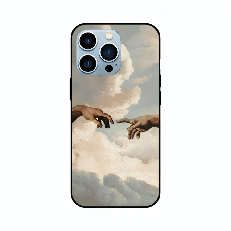 iPhone 13 Pro Max case featuring 'The Beauty of Almost' Artwork by Libaadah – premium artistic design with metal-glass finish