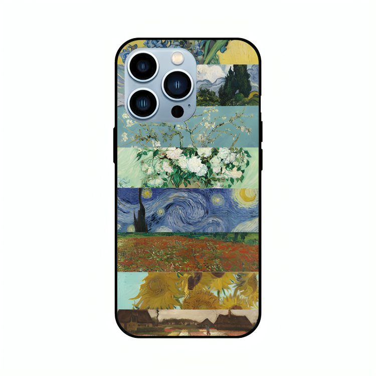 iPhone 13 Pro Max case featuring 'The Canvas of Time' Artwork by Libaadah – premium artistic design with metal-glass finish
