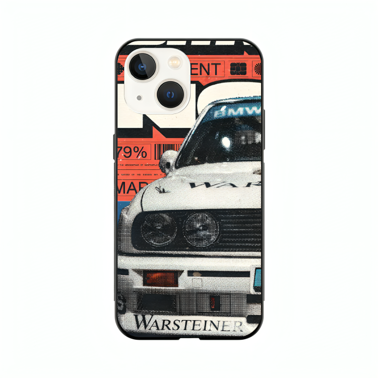 iPhone 14 Plus case featuring 'Time Machine Without Time' Artwork by Libaadah – premium artistic design with metal-glass finish