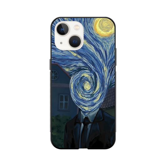 iPhone 15 Case – Artistic Premium Metal Glass Finish Cover – “Midnight Mosque” by Libaadah