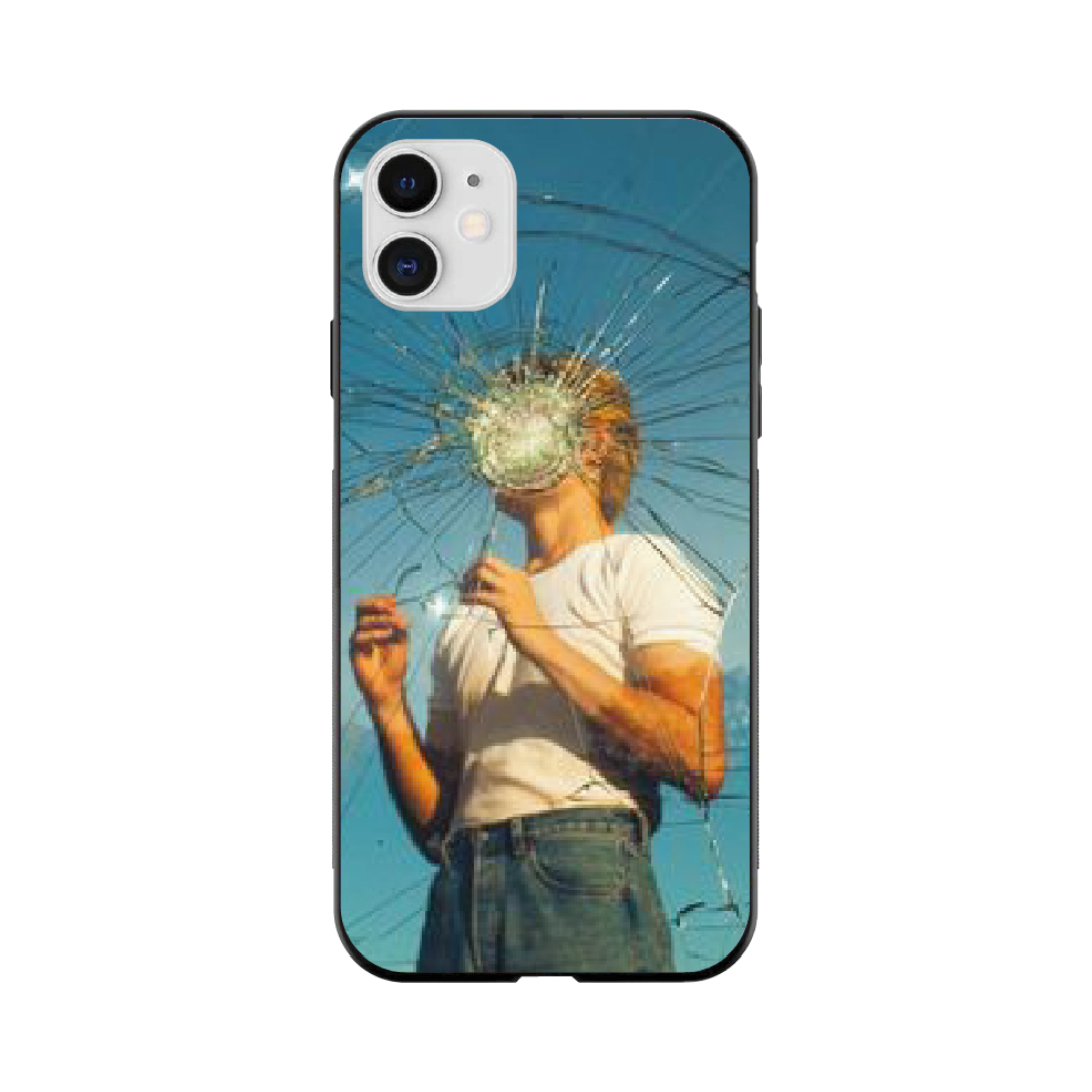 iPhone 12 mini Case – Premium Artistic Phone Cover (Metal Glass Finish) – ‘What's Left in Broken Glass’ by Libaadah
