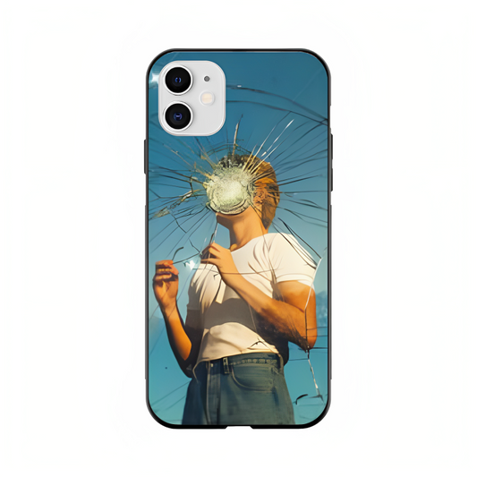 iPhone 12 Case – Premium Artistic Phone Cover (Metal Glass Finish) – ‘What's Left in Broken Glass’ by Libaadah
