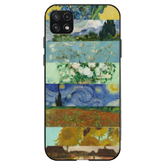 Samsung Galaxy A22 4G Case – Premium Artistic Phone Cover (Metal Glass Finish) – ‘The Canvas of Time’ by Libaadah