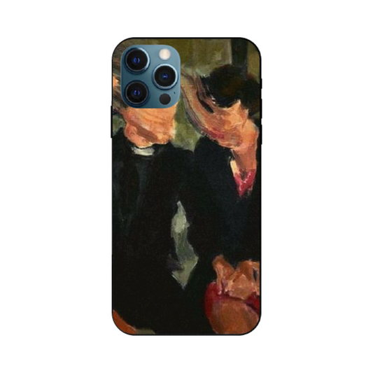 iPhone 12 Pro Case – Premium Artistic Phone Cover (Metal Glass Finish) – ‘The Melancholy of Happy Hours’ by Libaadah